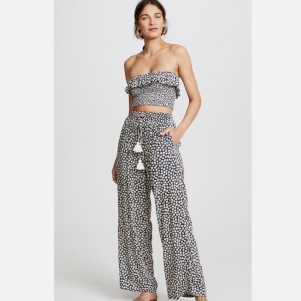 Faithfull The Brand Biella Wide Leg Pants & Top in Azalea
